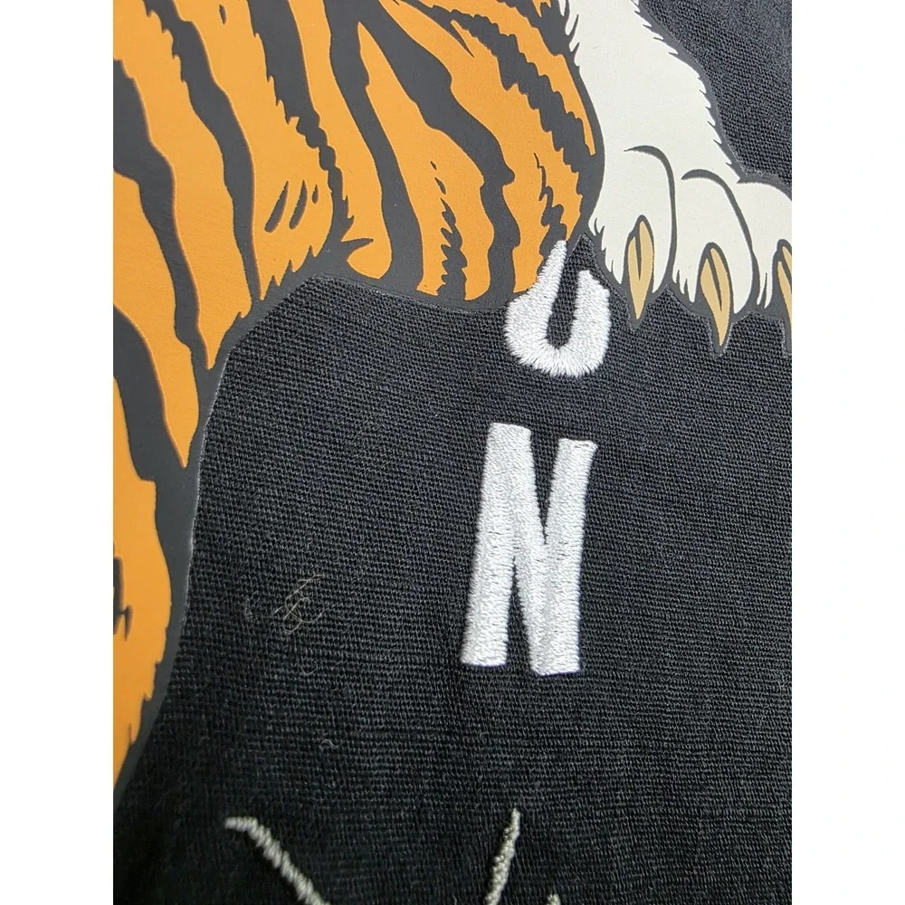 True Religion Logo Embroidered Logo Tiger Back Design Hooded Jacket Mens‎ S